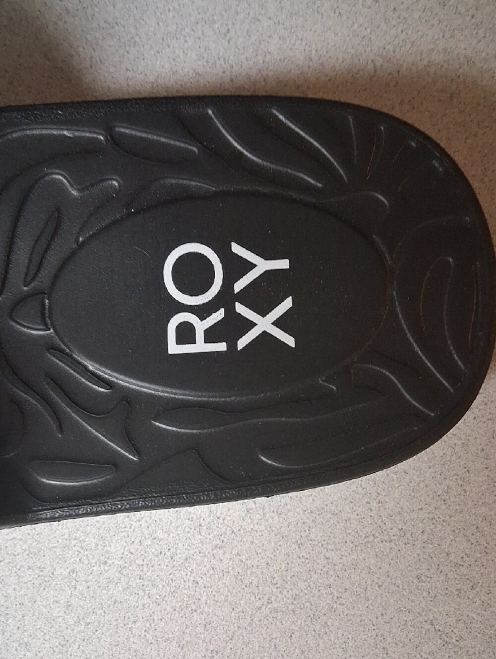 BNWT Roxy Women’s Black Double-Band Slide Sandals SIZE 8 - Picture 2 of 5